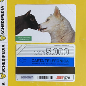 G141 CC2198 AGFS57 BENETTON – LUPO E AGNELLO NUOVA SEC.SCELTA - schede telefoniche valutazione collezione schede telefoniche rare vendita schedipedia app valore schede telefoniche rare catalogo pdf