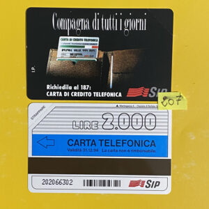 G207 CC1237 COMPAGNA DI TUTTI I GIORNI NUOVA - schede telefoniche valutazione collezione schede telefoniche rare vendita schedipedia app valore schede telefoniche rare catalogo pdf