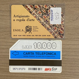 G132 CC2189 AGFS48 I.S.O.L.A. – ARTIGIANATO A REGOLA D’ARTE - schede telefoniche valutazione collezione schede telefoniche rare vendita schedipedia app valore schede telefoniche rare catalogo pdf
