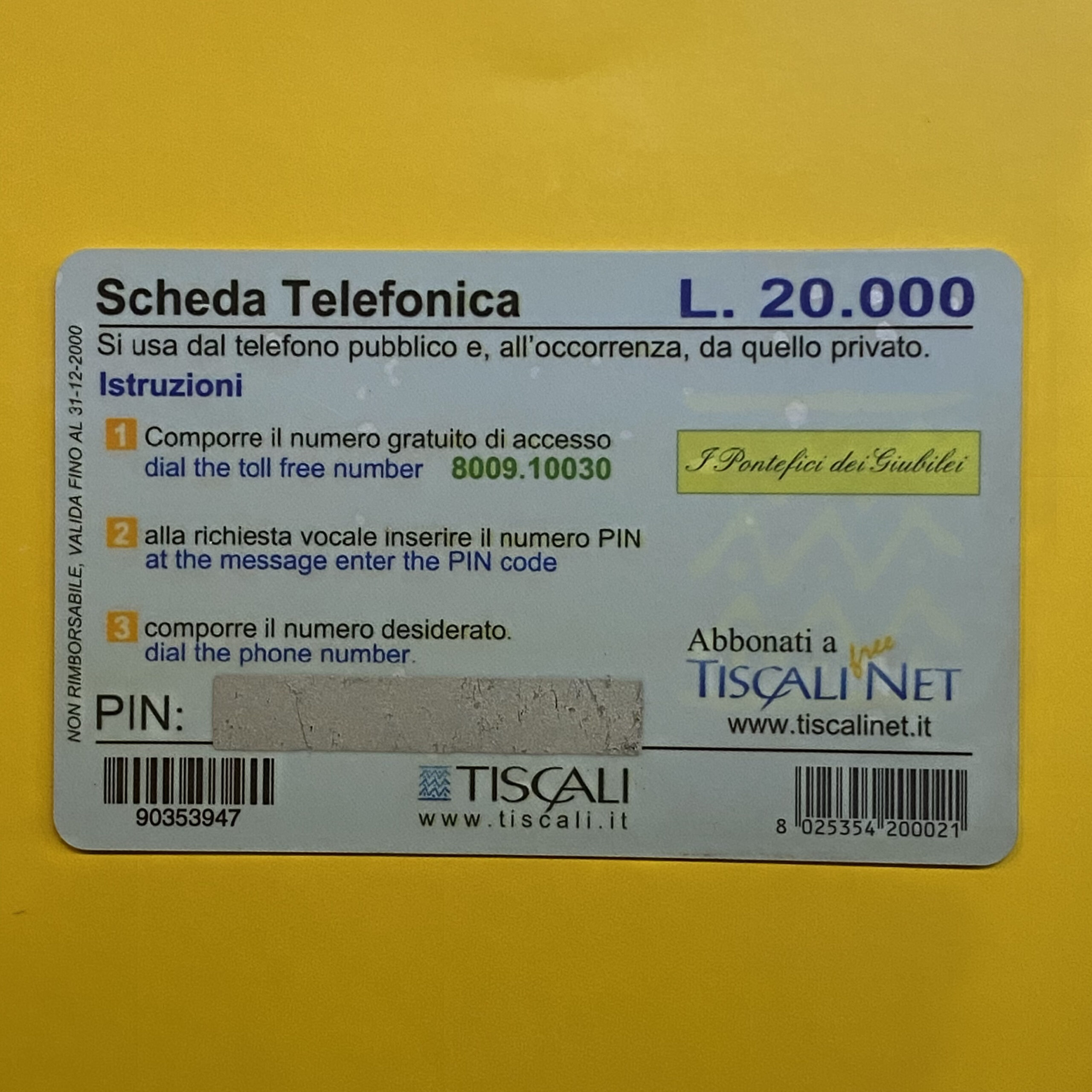 TISCALI: TIS-0133B - schede telefoniche valutazione collezione schede telefoniche rare vendita schedipedia app valore schede telefoniche rare catalogo pdf TISCALI: TIS-0133B - schede telefoniche valutazione collezione schede telefoniche rare vendita schedipedia app valore schede telefoniche rare catalogo pdf