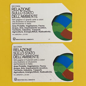 COPPIA G229/G230 RELAZIONE SULLO STATO DELL’AMBIENTE - schede telefoniche valutazione collezione schede telefoniche rare vendita schedipedia app valore schede telefoniche rare catalogo pdf