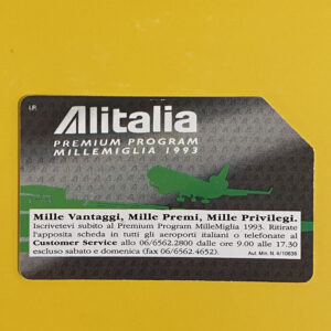 G246 CC2283 AGFS136 ALITALIA – MILLE MIGLIA - schede telefoniche valutazione collezione schede telefoniche rare vendita schedipedia app valore schede telefoniche rare catalogo pdf