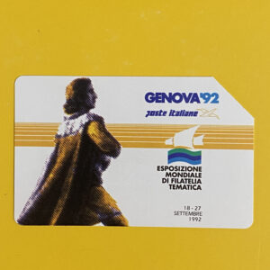 G197 CC2254 AGFS113 GENOVA ’92 – COLOMBO - schede telefoniche valutazione collezione schede telefoniche rare vendita schedipedia app valore schede telefoniche rare catalogo pdf