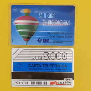 G329 CC2412 SEAT – SE TI GIRA DI INCURIOSIRE – NUOVA - schede telefoniche valutazione collezione schede telefoniche rare vendita schedipedia app valore schede telefoniche rare catalogo pdf