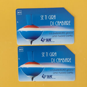 Coppia: SEAT – SE TI GIRA DI CAMBIARE G321/G322 - schede telefoniche valutazione collezione schede telefoniche rare vendita schedipedia app valore schede telefoniche rare catalogo pdf