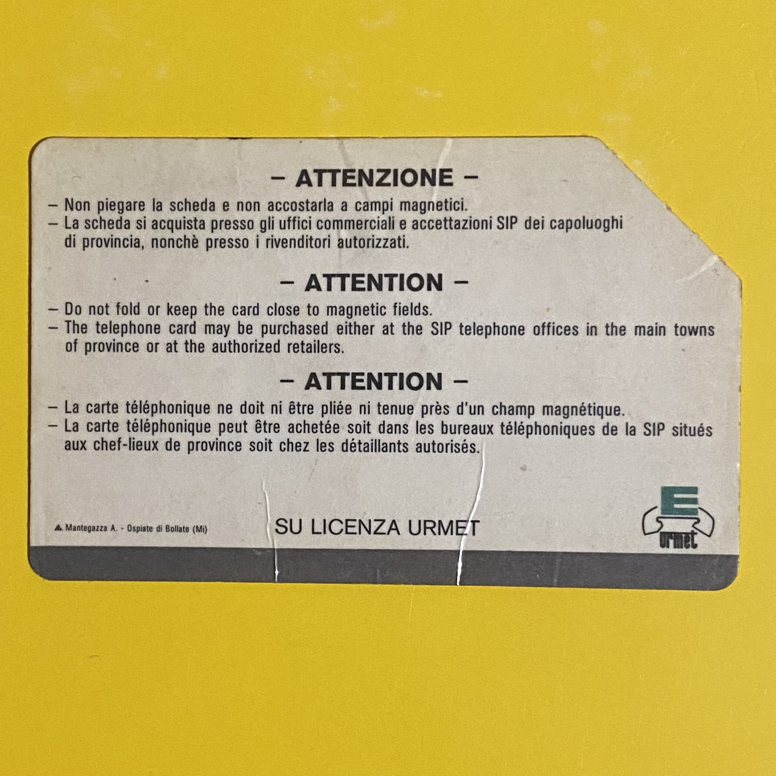 GP71 Serie URMET Rossa – con Logo Mantegazza Lato B S2 - schede telefoniche valutazione collezione schede telefoniche rare vendita schedipedia app valore schede telefoniche rare catalogo pdf GP71 Serie URMET Rossa – con Logo Mantegazza Lato B S2 - schede telefoniche valutazione collezione schede telefoniche rare vendita schedipedia app valore schede telefoniche rare catalogo pdf