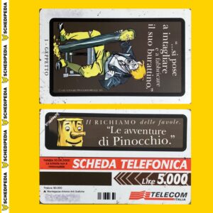 G777 CC2841 AG420 LE AVVENTURE DI PINOCCHIO – GEPPETTO NUOVA – SECONDA SCELTA - schede telefoniche valutazione collezione schede telefoniche rare vendita schedipedia app valore schede telefoniche rare catalogo pdf