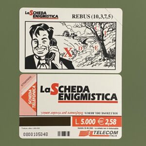 G1180 CCF3253 AG821 LA SCHEDA ENIGMISTICA – REBUS NUOVA - schede telefoniche valutazione collezione schede telefoniche rare vendita schedipedia app valore schede telefoniche rare catalogo pdf