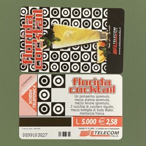 G1218 CCF3332 AG810 COCKTAILS – FLORIDA COCKTAIL NUOVA - schede telefoniche valutazione collezione schede telefoniche rare vendita schedipedia app valore schede telefoniche rare catalogo pdf
