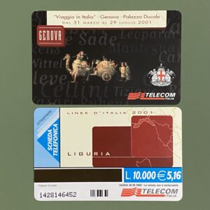 G1395 CCF3447 AG863 LINEE D’ITALIA 2001 – LIGURIA NUOVA - schede telefoniche valutazione collezione schede telefoniche rare vendita schedipedia app valore schede telefoniche rare catalogo pdf