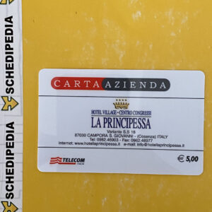 CA0987 – HOTEL LA PRINCIPESSA NUOVA - schede telefoniche valutazione collezione schede telefoniche rare vendita schedipedia app valore schede telefoniche rare catalogo pdf