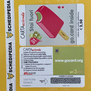 AZ0192 – GO.CARD NUOVA TIR - schede telefoniche valutazione collezione schede telefoniche rare vendita schedipedia app valore schede telefoniche rare catalogo pdf