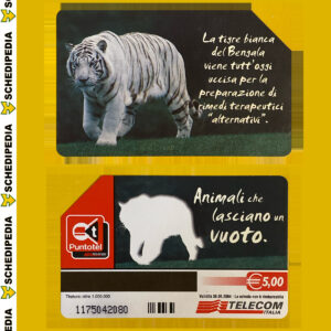G1520 CCF3616 AG1520 ANIMALI CHE… – TIGRE BIANCA - schede telefoniche valutazione collezione schede telefoniche rare vendita schedipedia app valore schede telefoniche rare catalogo pdf